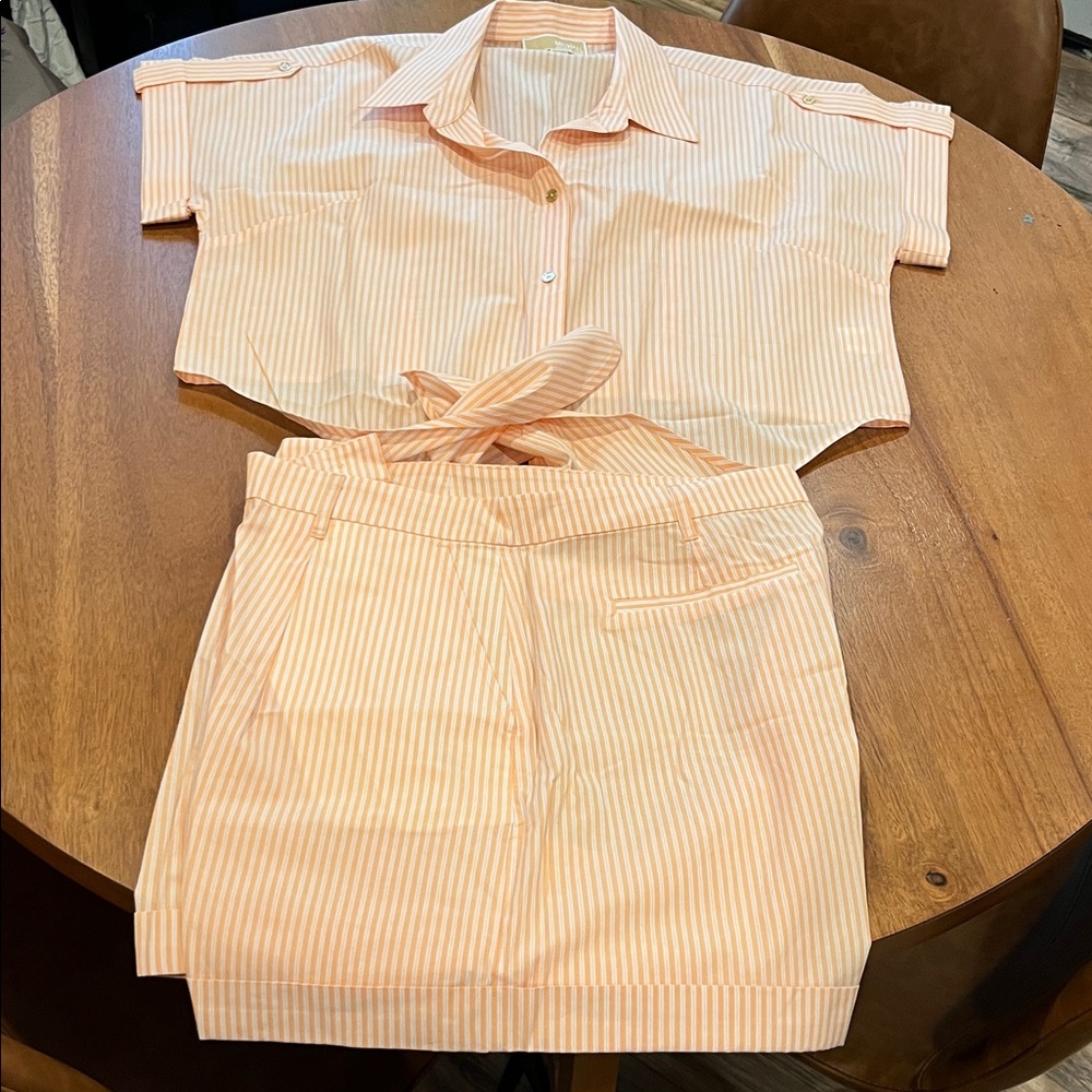 MICHAEL Michael Kors Orange Striped Summer ser